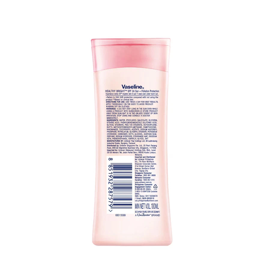 Vaseline Healthy Bright SPF24 Sun+Pollution Protection Body Lotion — SPF24 sun and pollution protection body lotion