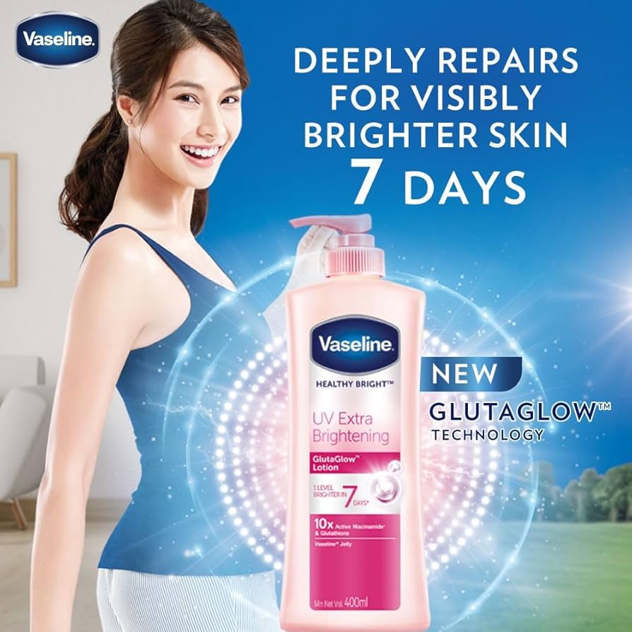 Vaseline Healthy Bright UV Extra Brightening Gluta Glow Body Lotion — UV brightening gluta glow body lotion