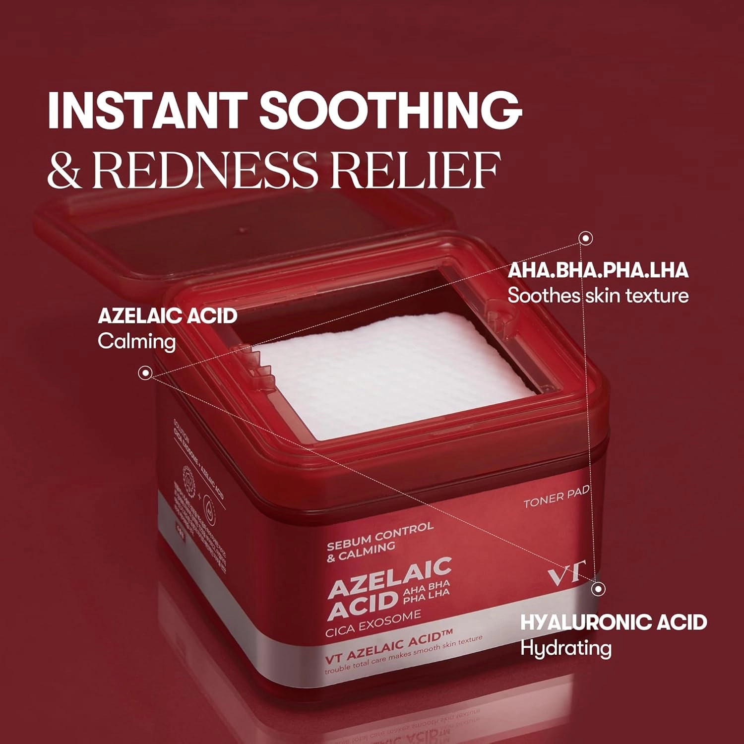 VT Cosmetics Azelaic Acid Toner Pad — azelaic complex