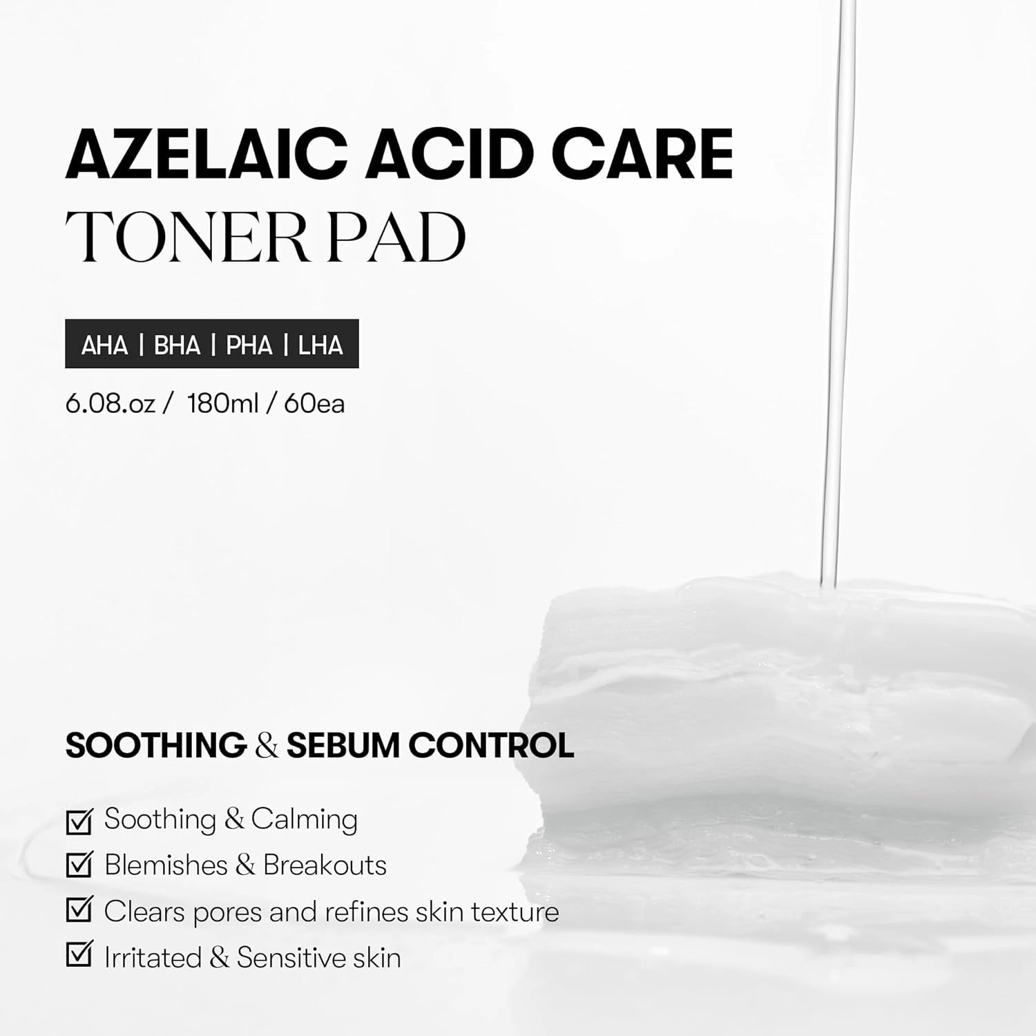 VT Cosmetics Azelaic Acid Toner Pad — textured pad