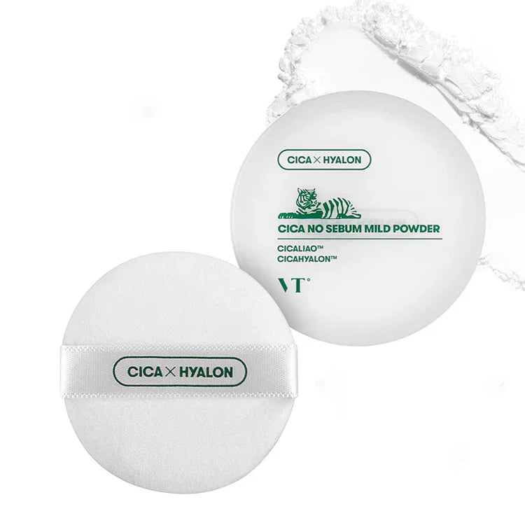 VT Cosmetics CICA No Sebum Mild Powder — powder texture