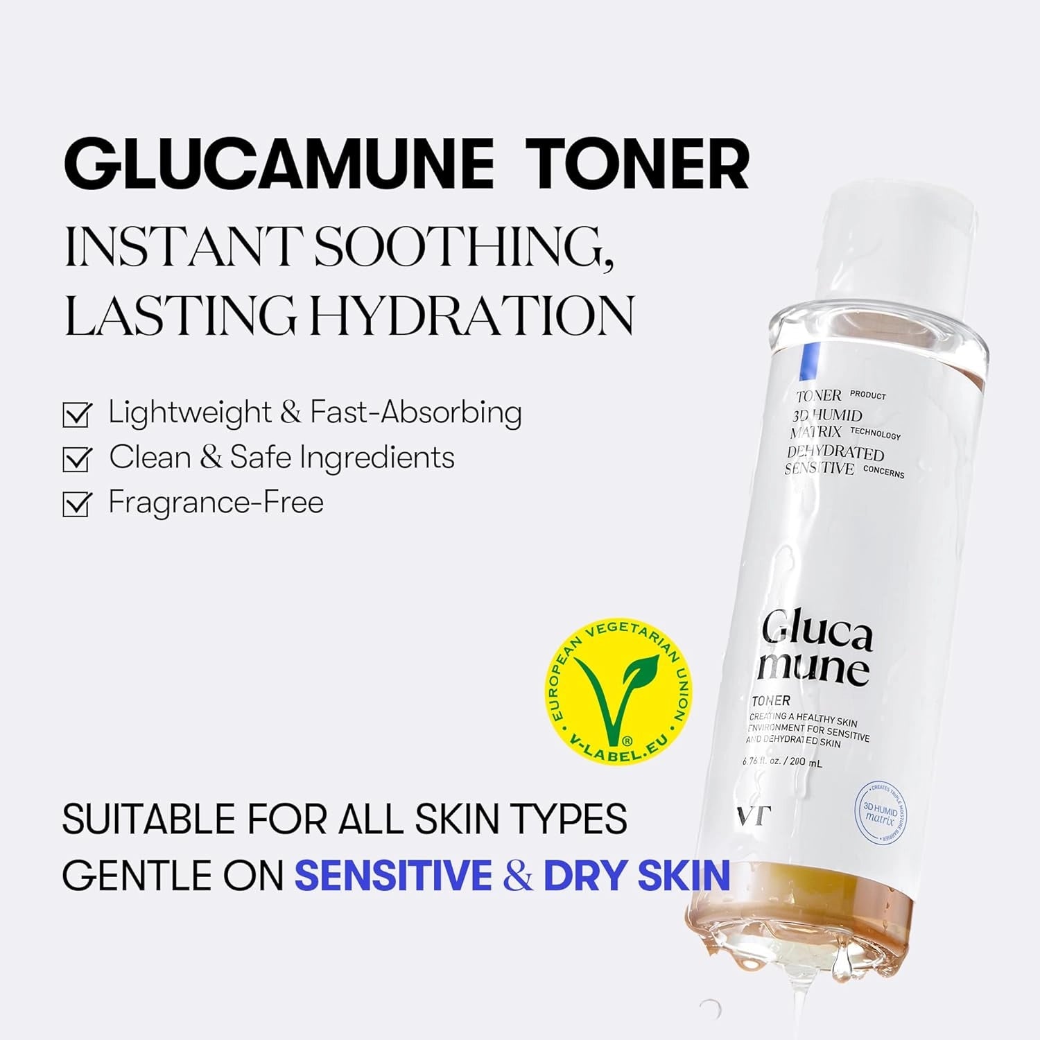 VT Cosmetics Glucamune Toner 3D Humid Matrix — texture