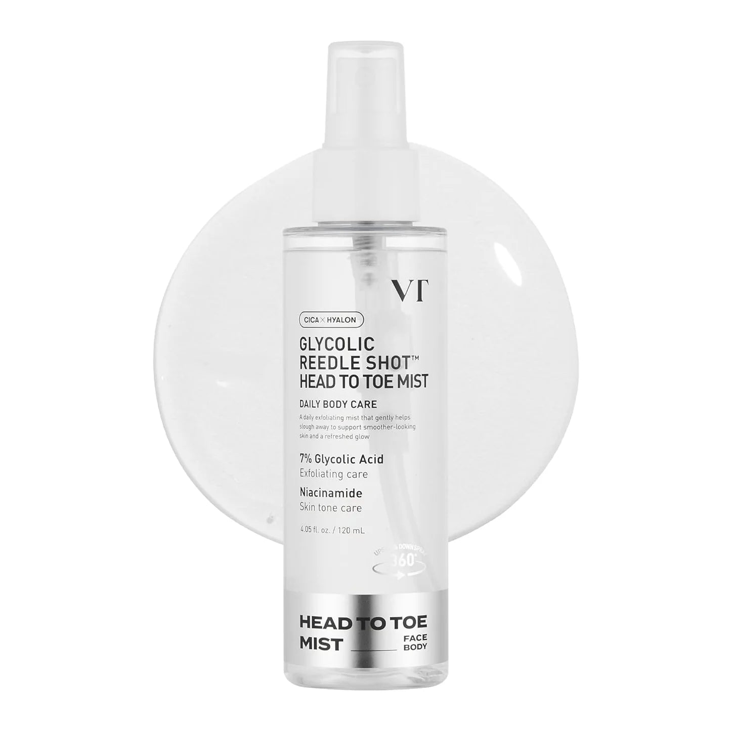 VT Cosmetics Glycolic Acid Reedle Shot Head to Toe Mist