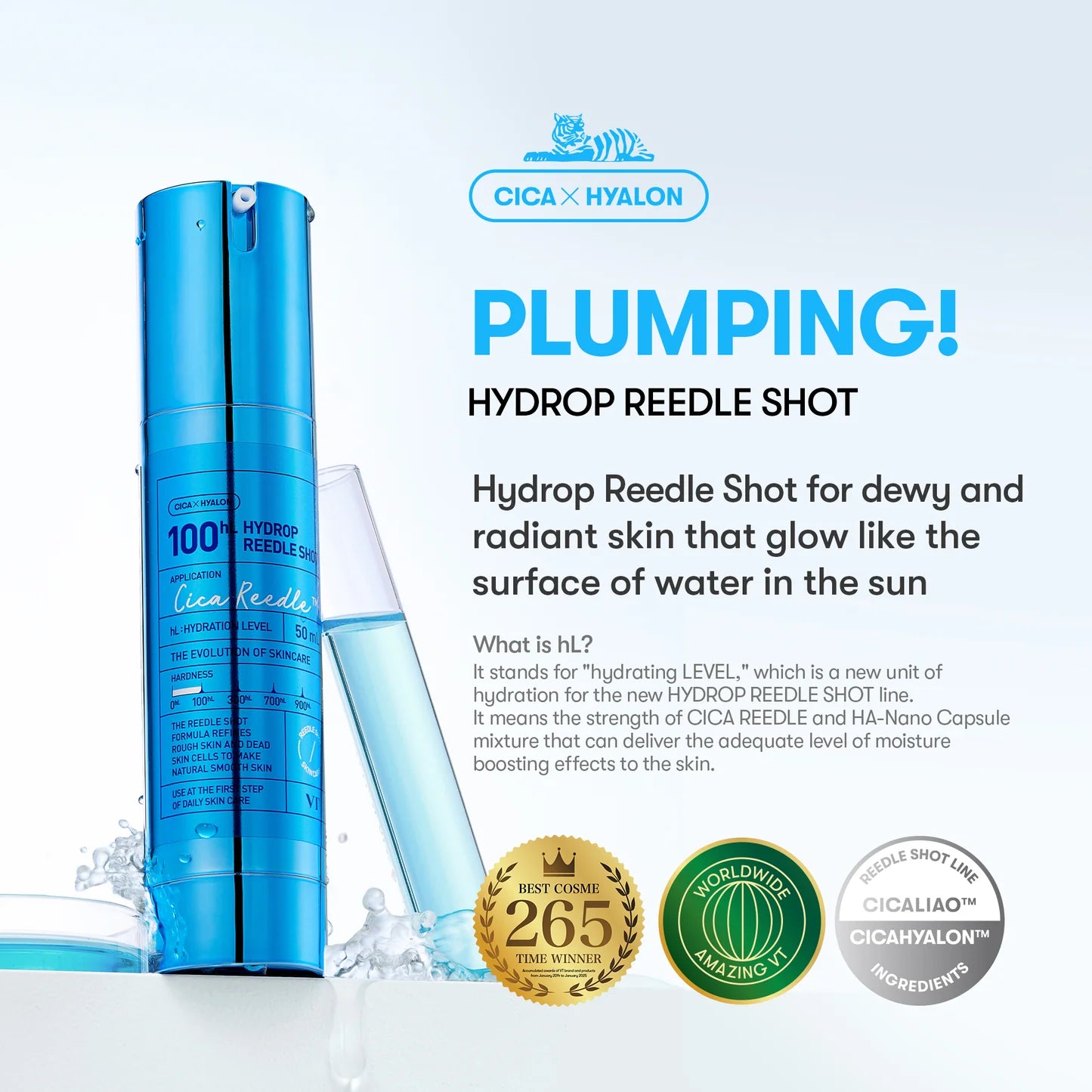 VT Cosmetics Hydrop Reedle Shot 100hL — reedle complex