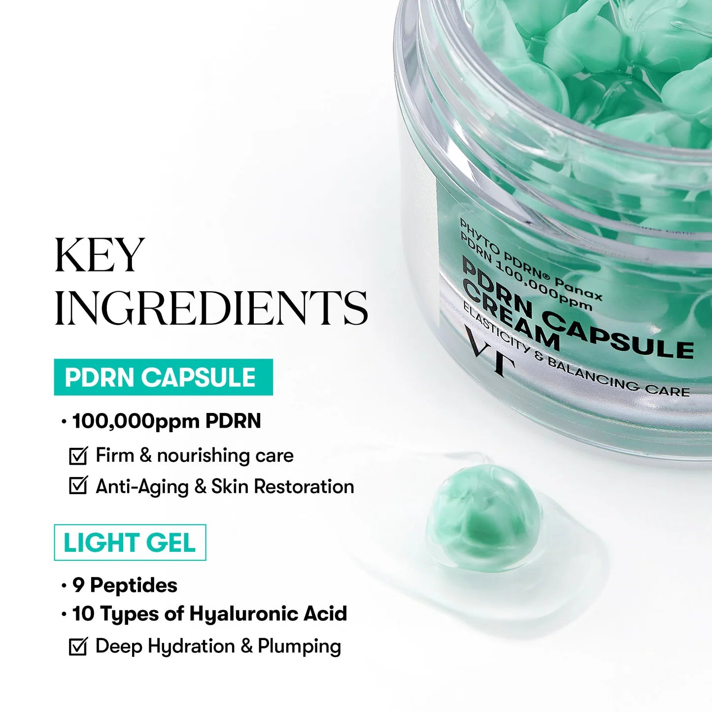 VT Cosmetics PDRN Capsule Cream — PDRN complex