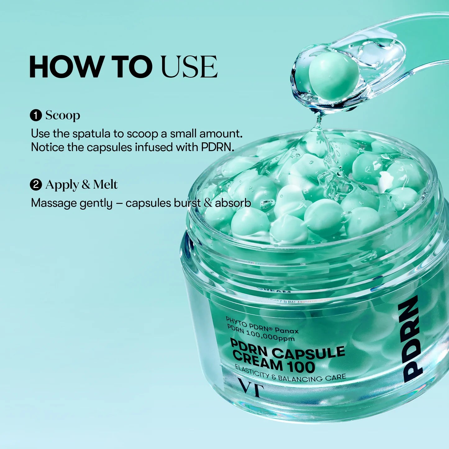 VT Cosmetics PDRN Capsule Cream — firm bouncy skin