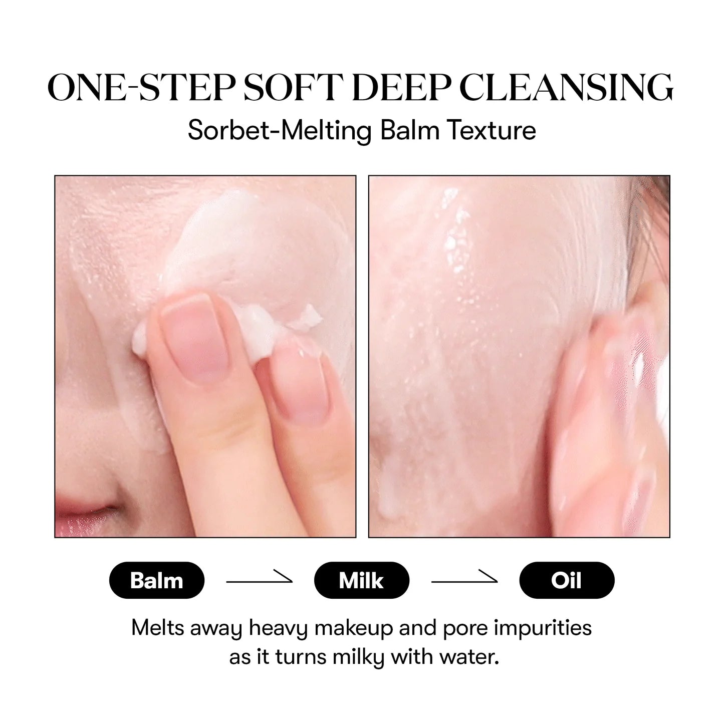VT Cosmetics PDRN Grinding Cleansing Balm — melts into oil