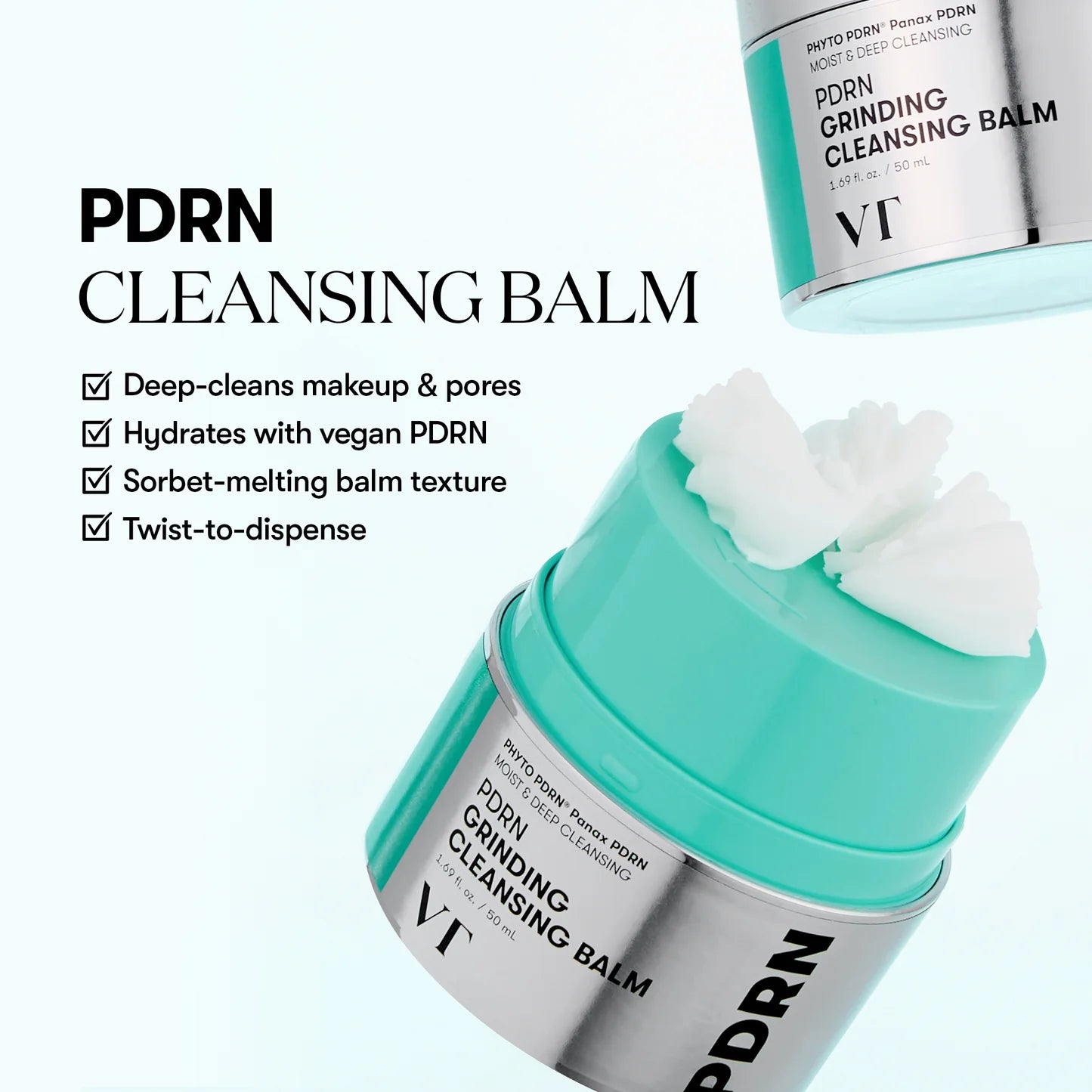 VT Cosmetics PDRN Grinding Cleansing Balm — balm texture