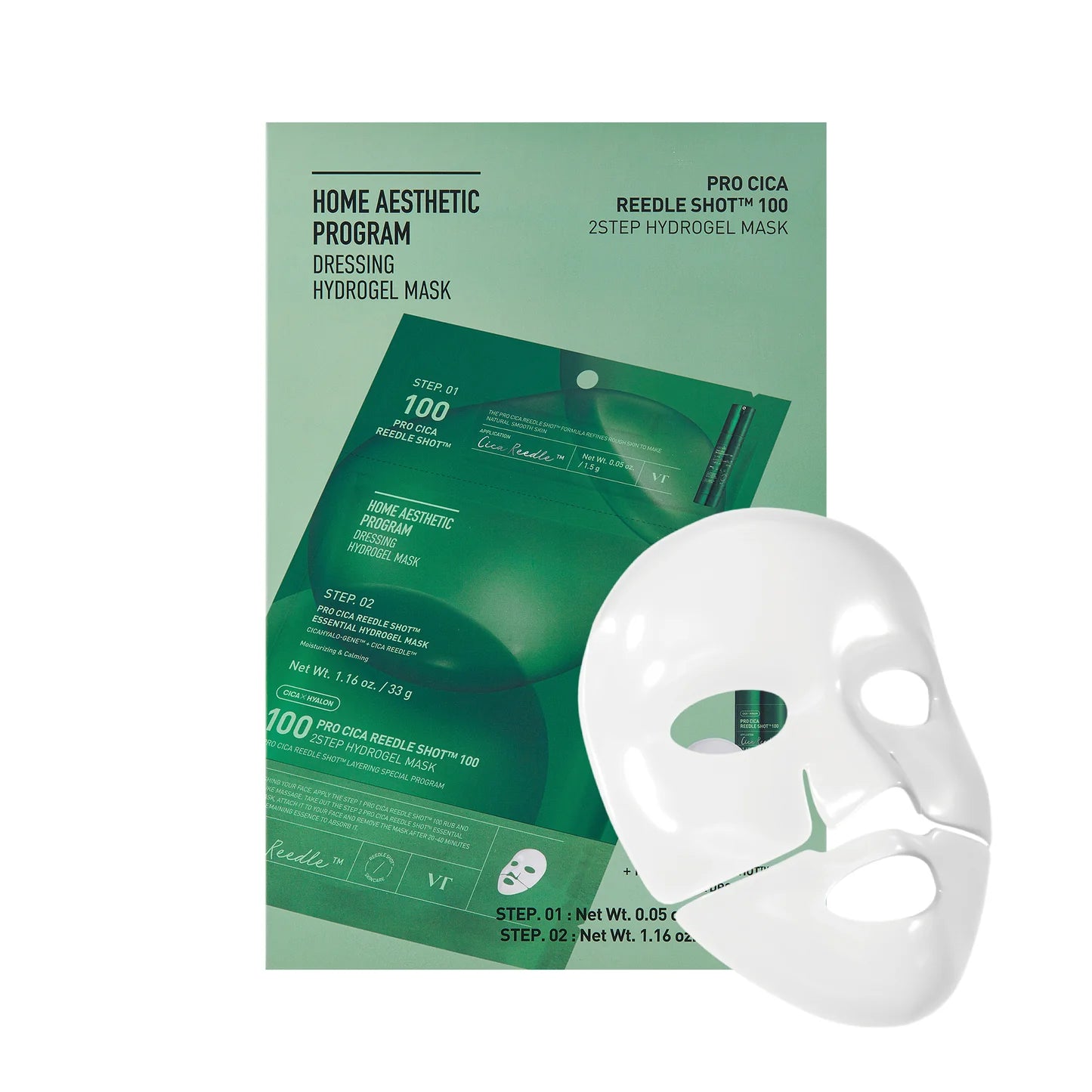 VT Cosmetics Pro Cica Reedle Shot 100 2Step Hydrogel Mask
