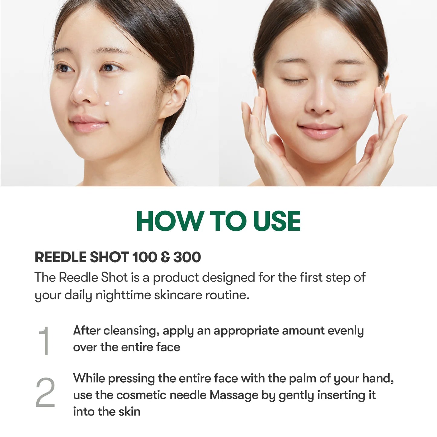VT Cosmetics Pro Cica Reedle Shot 100 — application