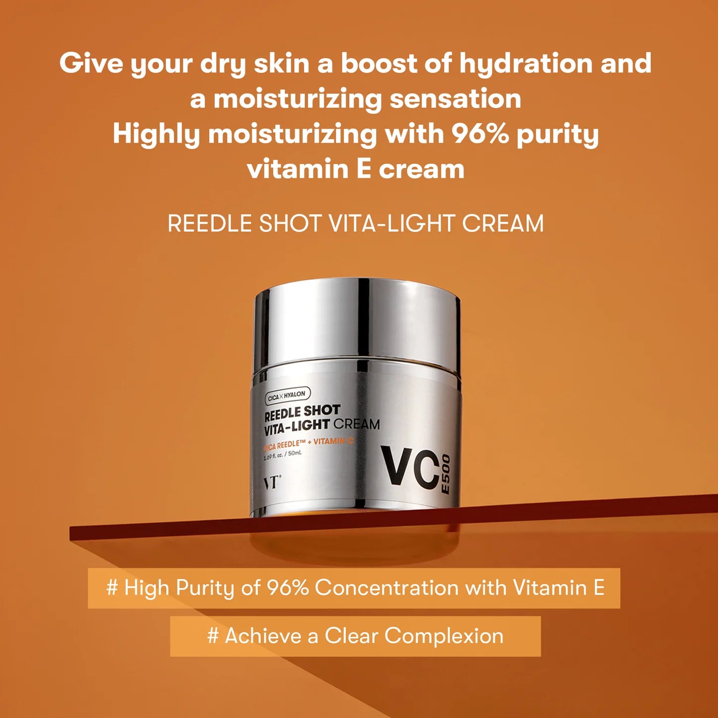 VT Cosmetics Reedle Shot Vita-Light Cream — cream texture