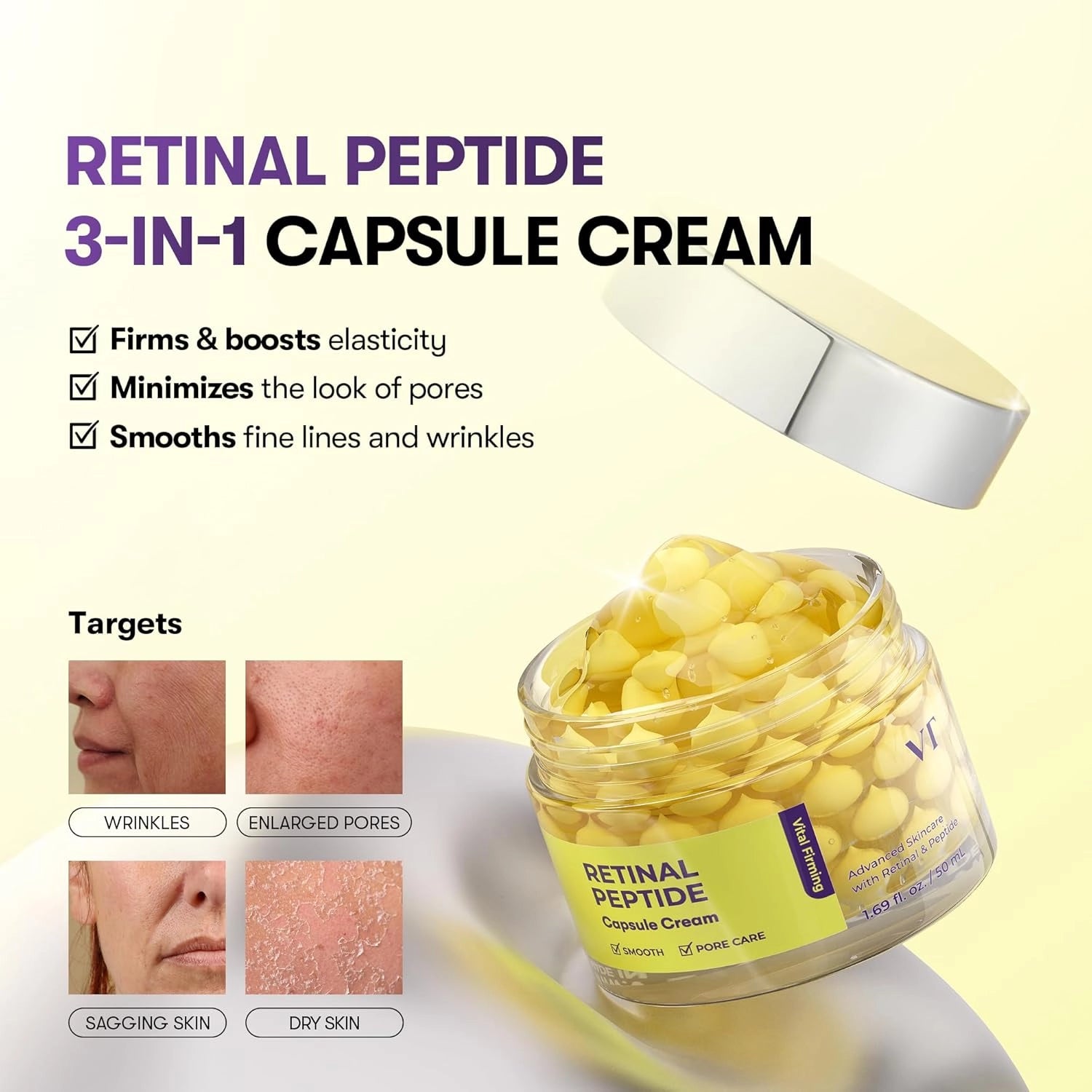 VT Cosmetics Retinal Peptide Capsule Cream — capsule texture