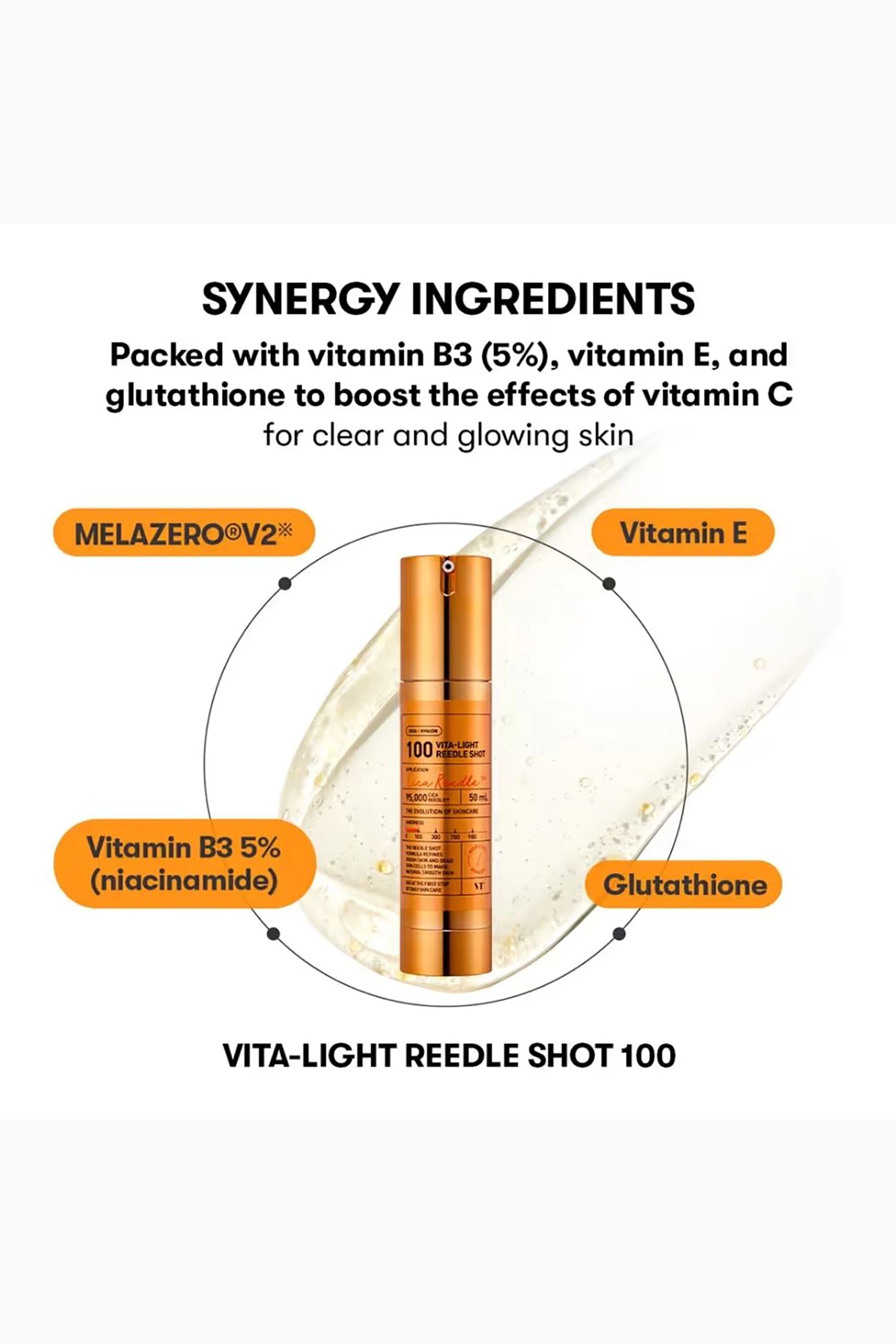 VT Cosmetics Vita-Light Reedle Shot 300 — bright glowing skin