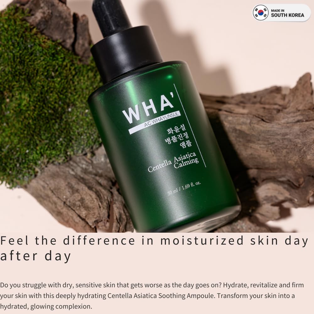 WHA' YUNSUL Centella Asiatica Calming Ampoule lightweight ampoule texture close-up