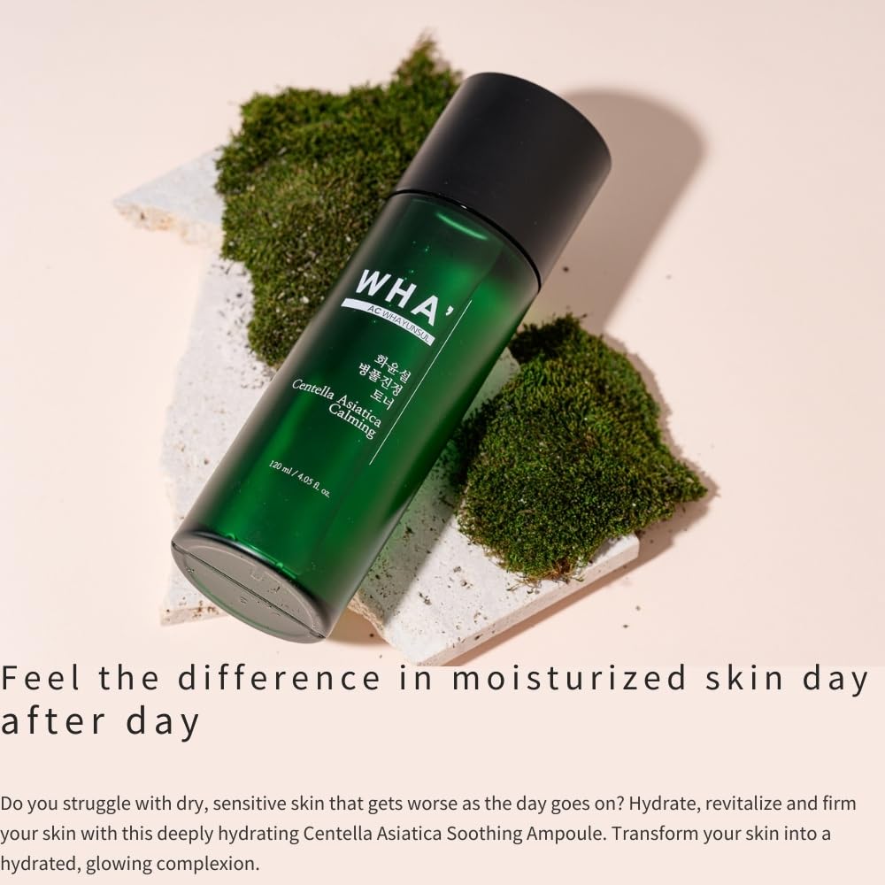 WHA' YUNSUL Centella Asiatica Calming Toner full product details and packaging