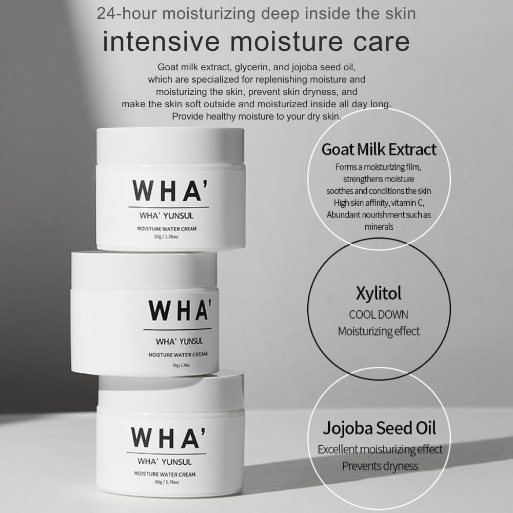 How to use WHA' YUNSUL Moisture Water Cream step by step
