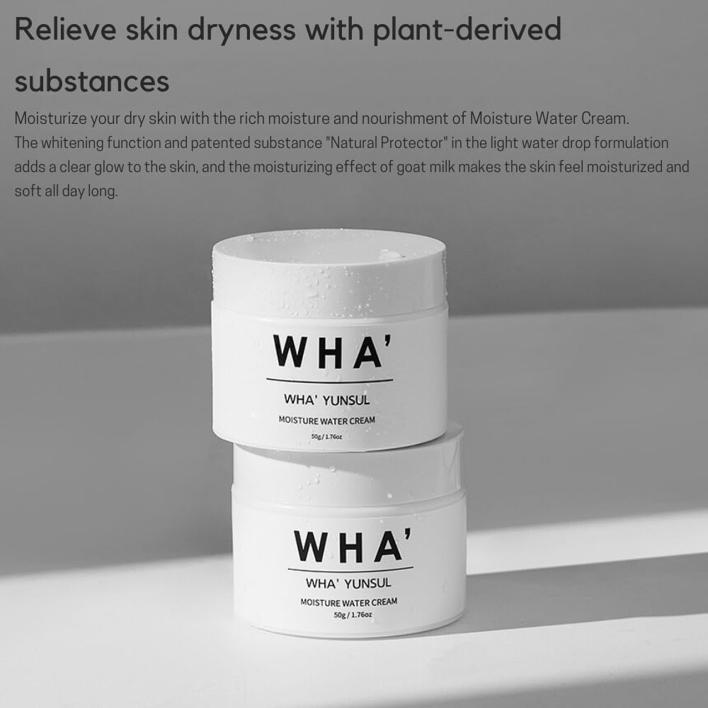 WHA' YUNSUL Moisture Water Cream fresh water-gel texture close-up