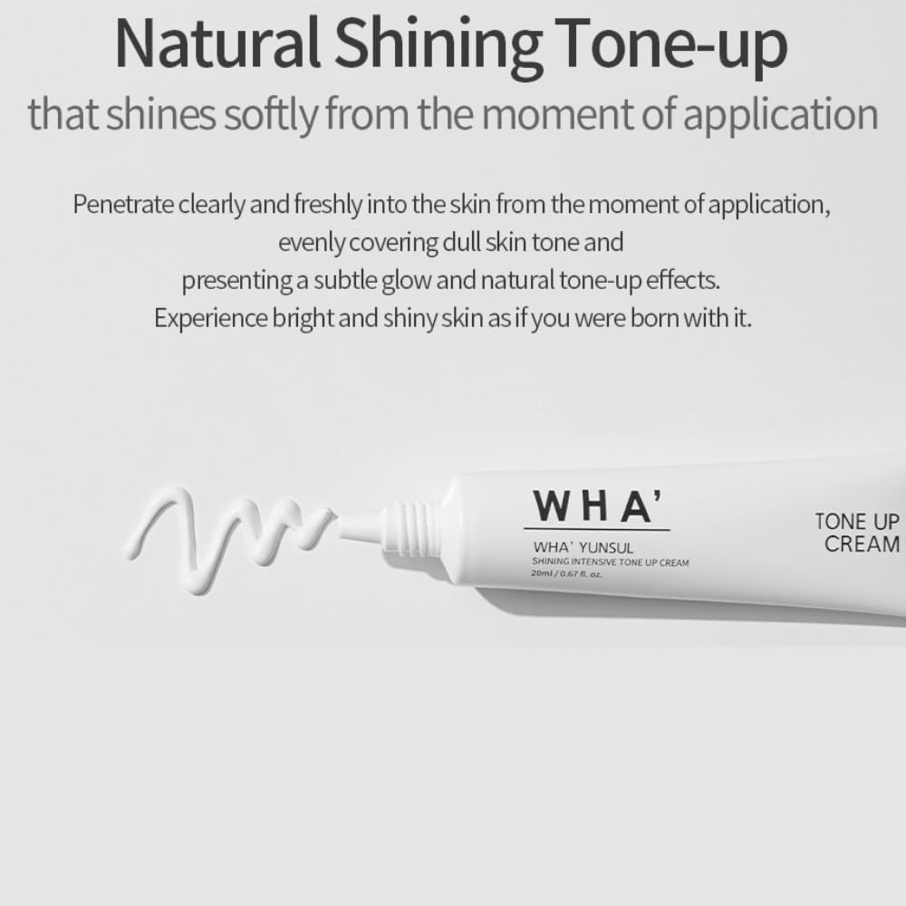 How to use WHA' YUNSUL White Tone Up Shining Cream step by step