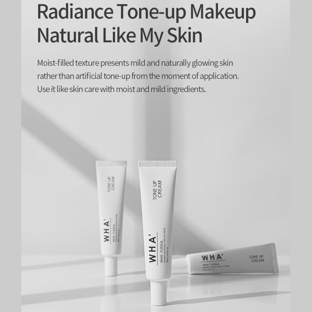 WHA' YUNSUL White Tone Up Shining Cream rich cream texture close-up