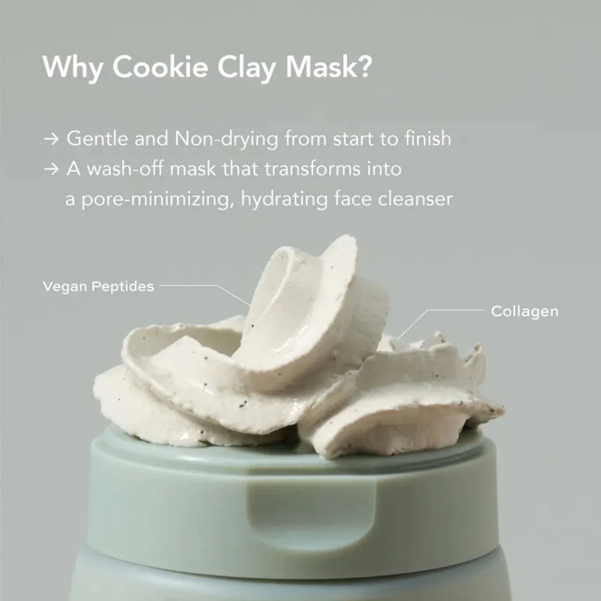 WHIPPED Mugtree Vegan Cookie Clay Pack Cleanser key ingredients and skin benefits