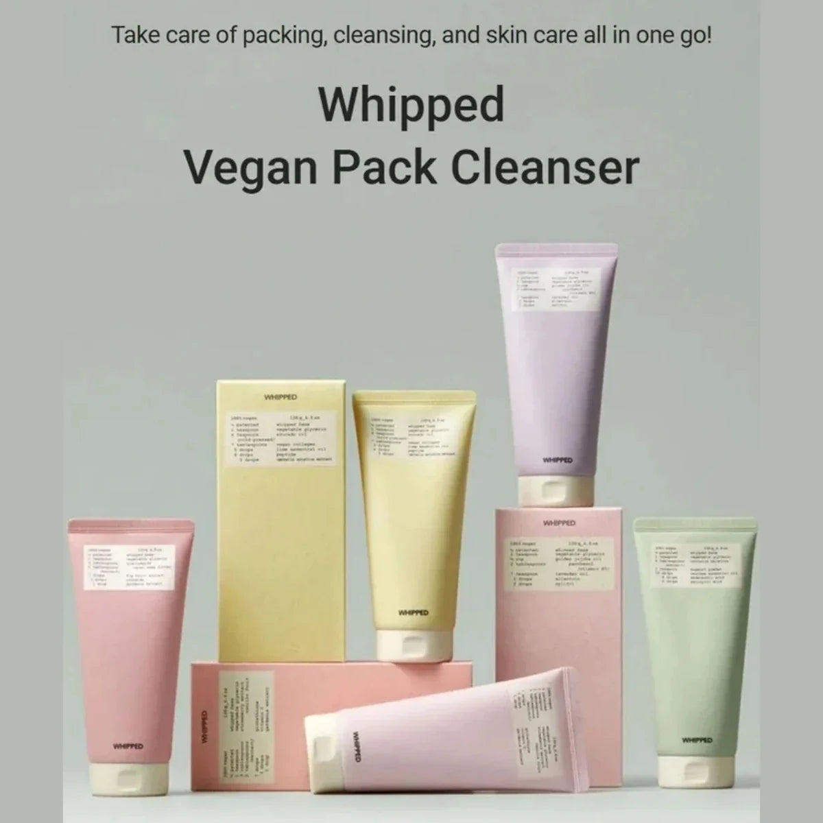WHIPPED Mugtree Vegan Pack Cleanser key ingredients and skin benefits