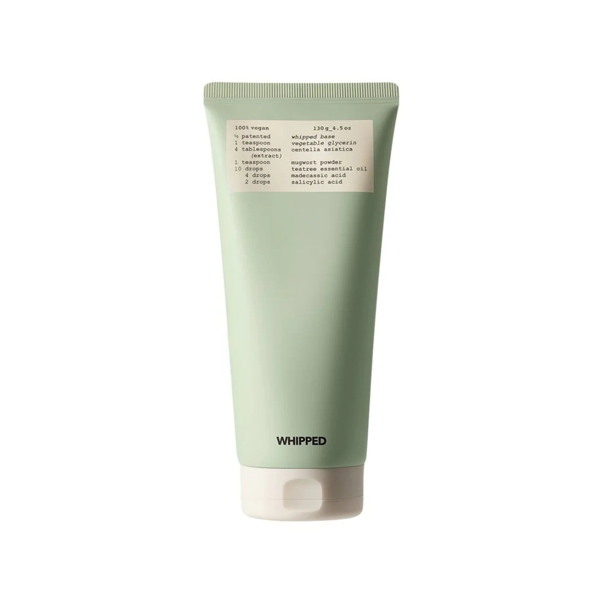 WHIPPED Mugtree Vegan Pack Cleanser - mugwort and tea tree vegan face cleanser