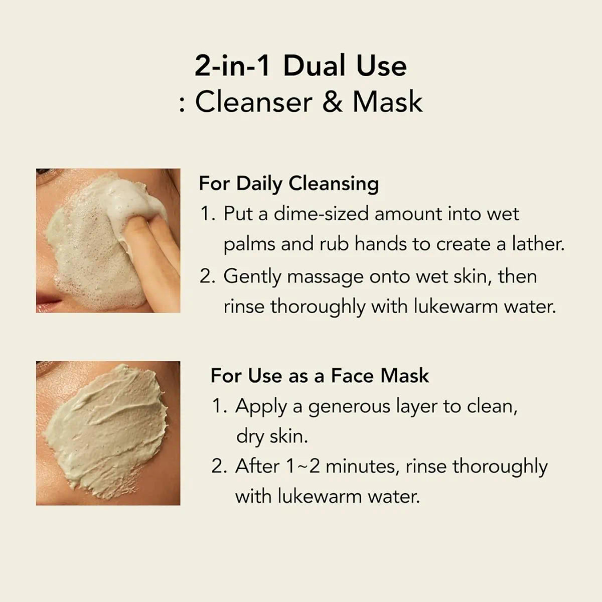 How to use WHIPPED Muhwabutter Vegan Pack Cleanser step by step