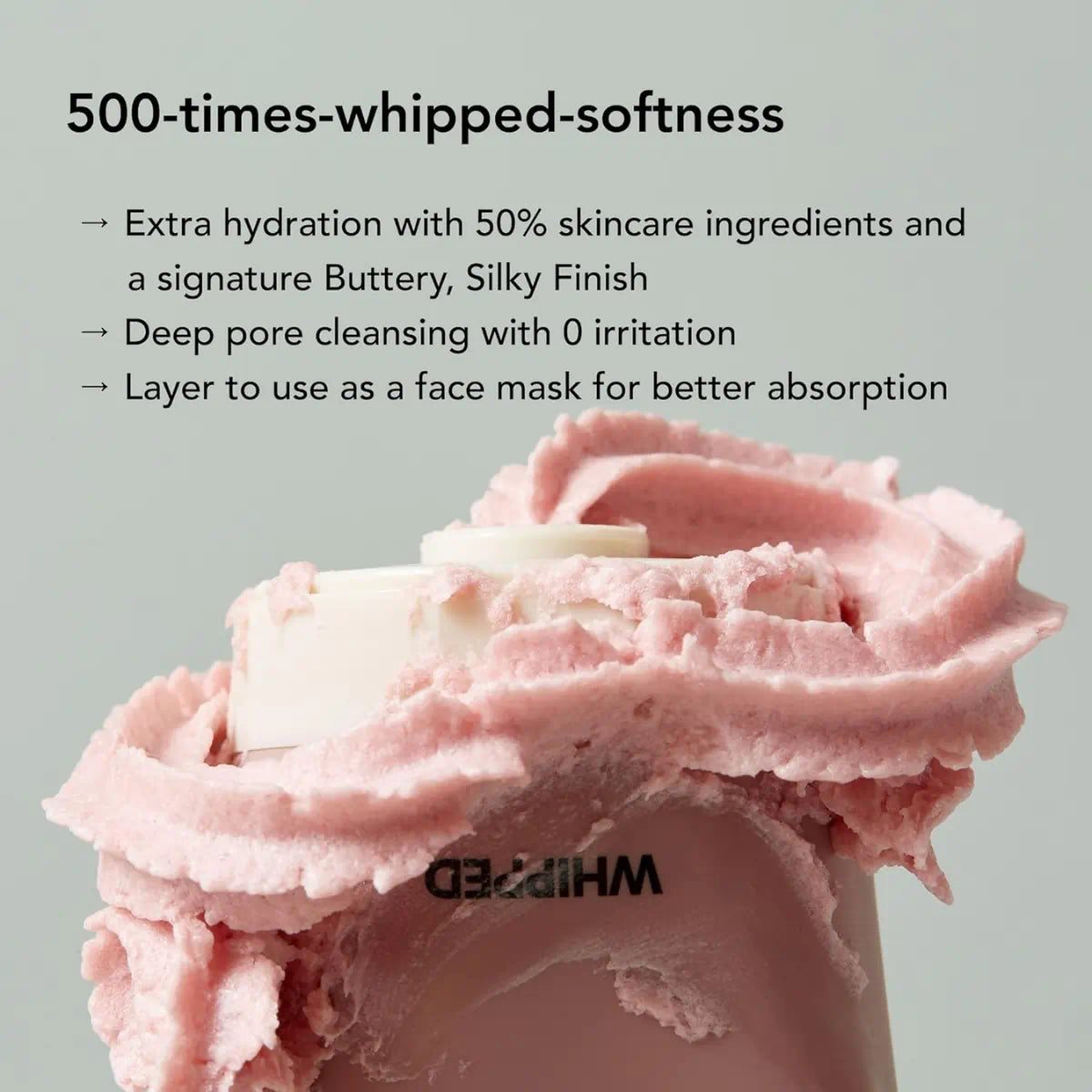 WHIPPED Muhwabutter Vegan Pack Cleanser key ingredients and skin benefits