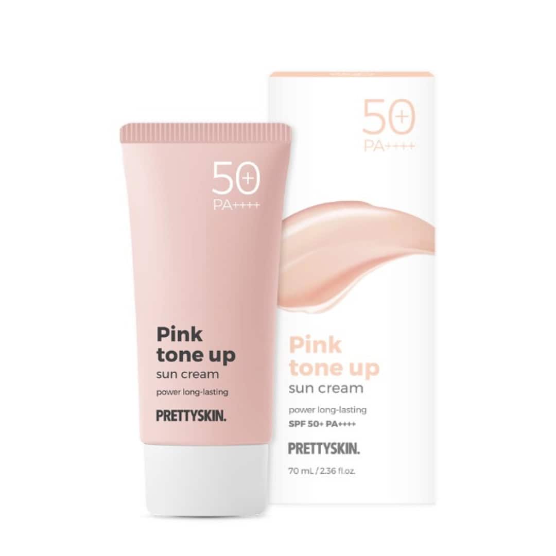 PRETTYSKIN واقي الشمس الوردي لتفتيح البشرة